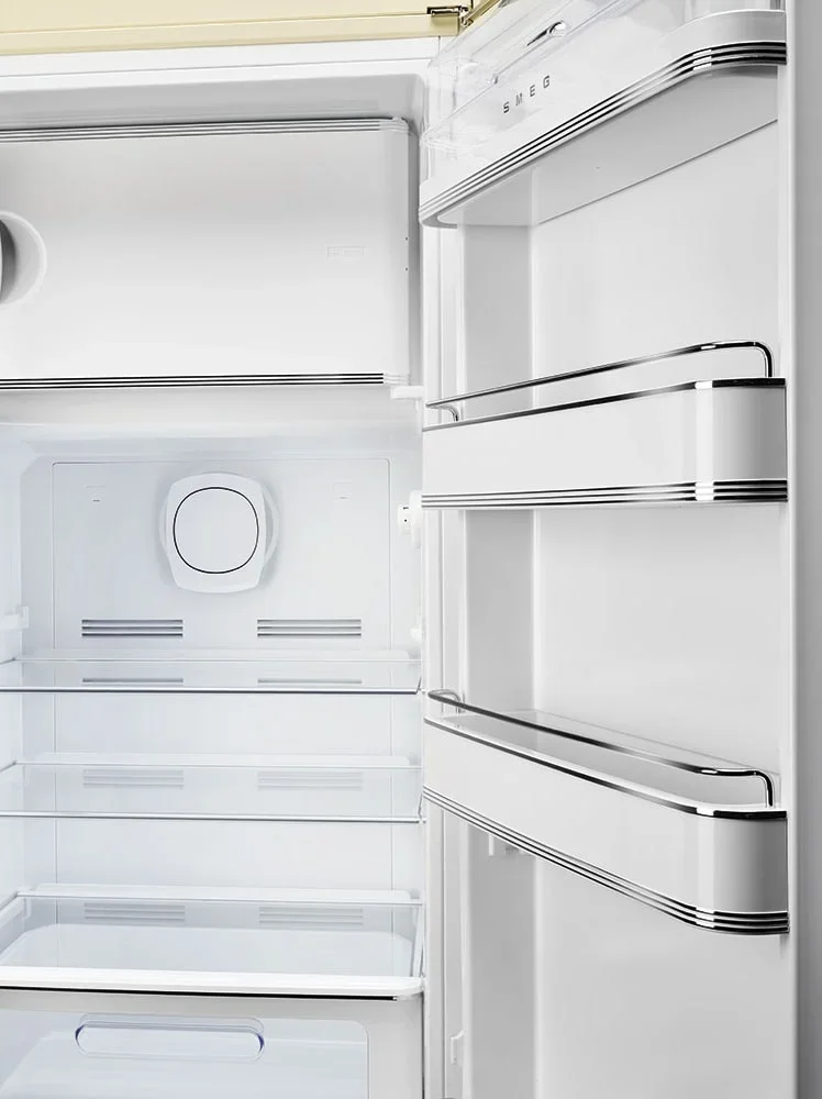 SMEG FAB28RCR6 Отдельностоящий однодверный холодильник, стиль 50-х годов, 60 см, кремовый, петли спр