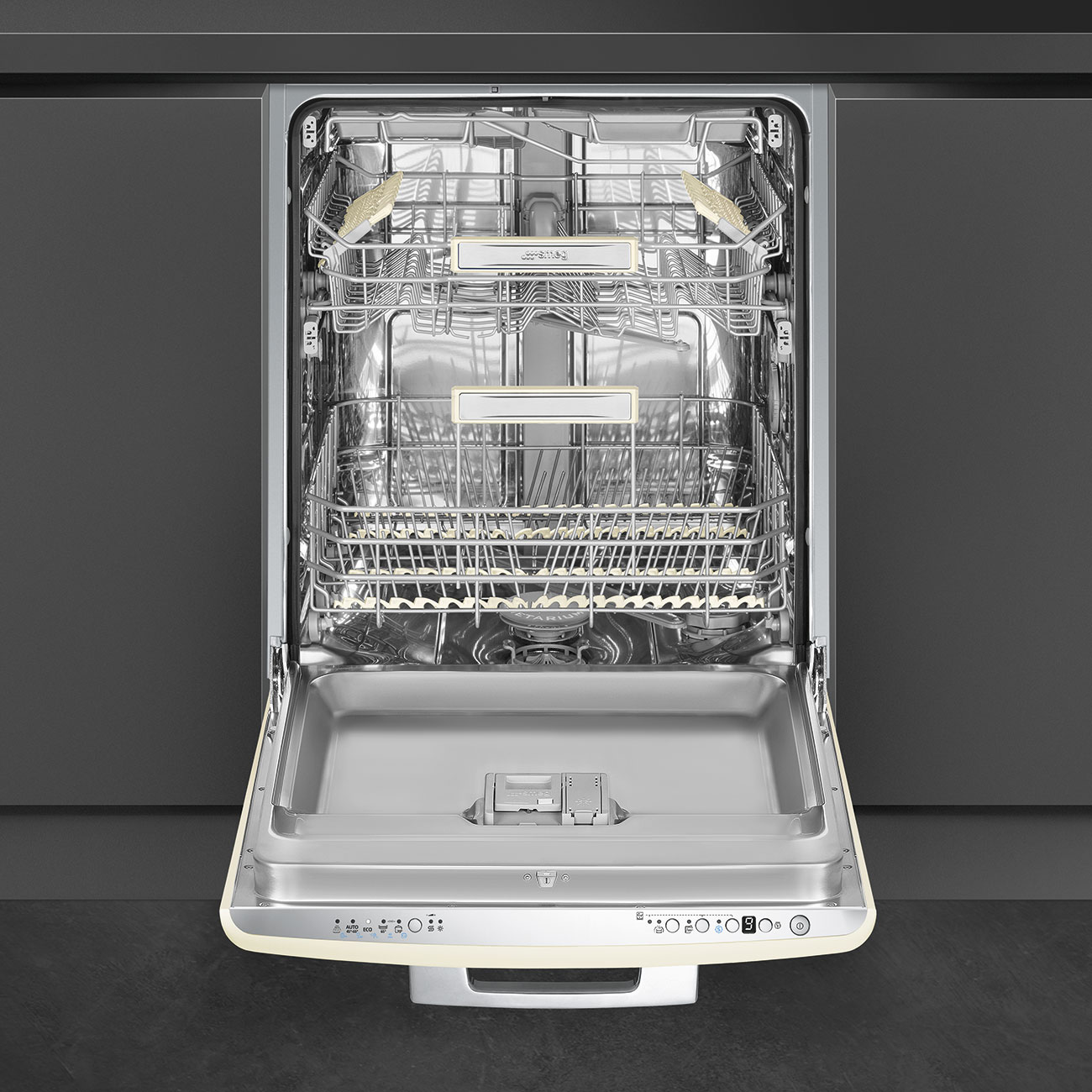 SMEG STFABCR3 Встраиваемая посудомоечная машина, кремовый, 60 см