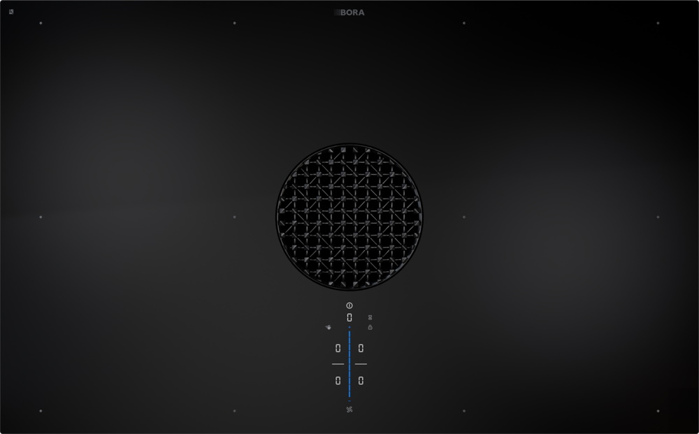 Сплошная индукционная варочная панель BORA X Pure 2 со встроенной вытяжкой / рециркуляцией воздуха. 